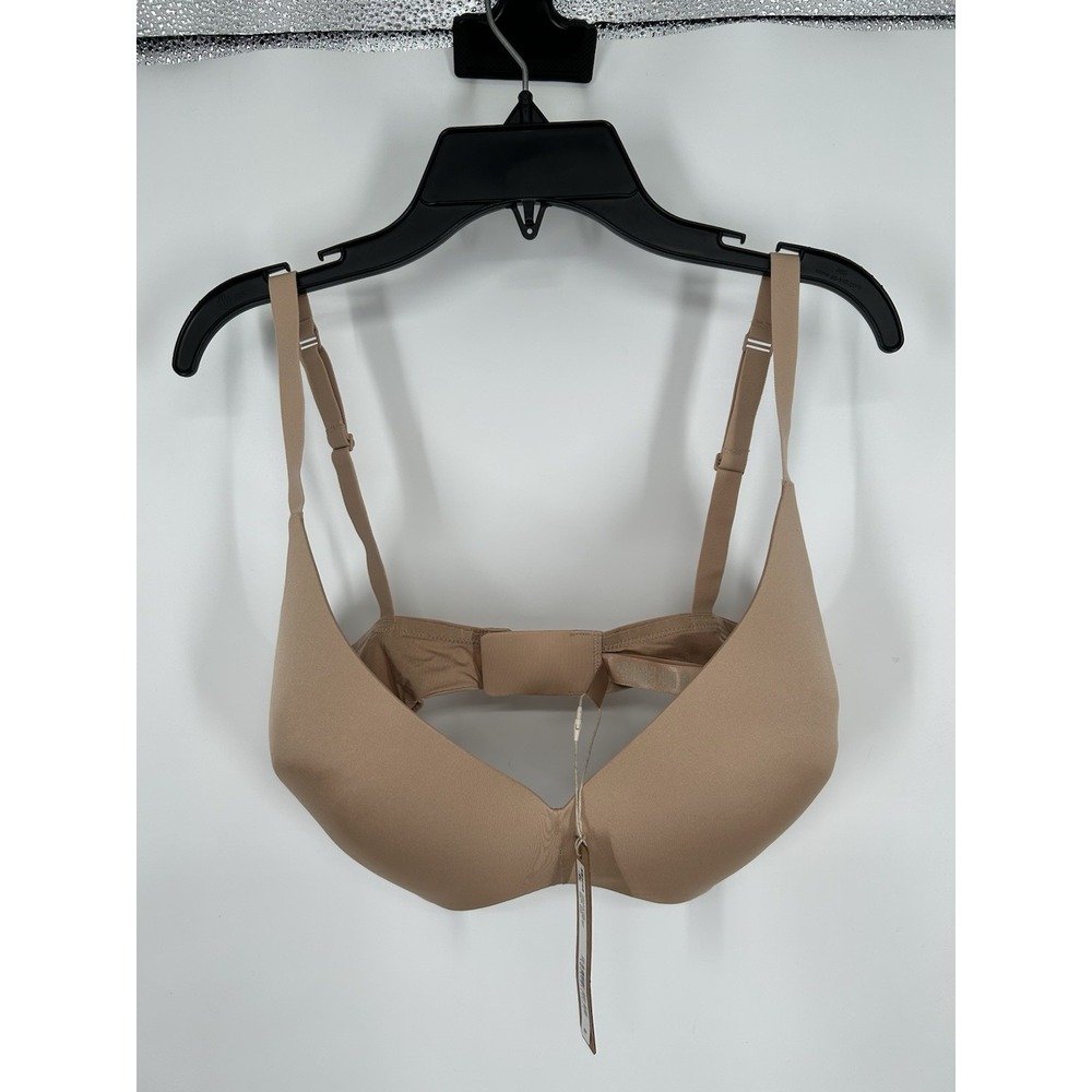 Skims Wireless Form Push Up Plunge Bra Clay Padded Tan Beige‎ Size 36DDD - Picture 1 of 7